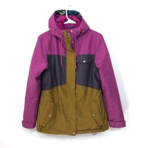 Aperture Technical Color Block 10,000 Waterproof Snowboard Ski Jacket Medium